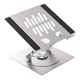 thumbnail image 1 of Base Soporte Laptop Portatil Aluminio Giratoria Plegable, Malubero, Plata con Negro, 1 of 5