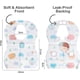 thumbnail image 2 of Disposable Bibs 50 Pack - Baby Bib Waterproof With Food Catcher Pocket, 2 of 5