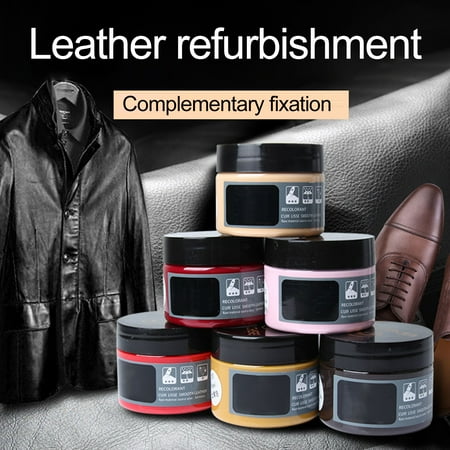 

Riguas 50ml Leather Repair Cream Multipurpose Waterproof High Concentration Non-fading Long Lasting Refurbishing Natural Resin Sofa Leather Scratch Complementary Color Paste Home Use