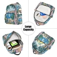 thumbnail image 5 of FORMRS Mini Backpack Purse for Women Travel Daypack Casual Shoulder Bag, Purple Seaside, 5 of 7