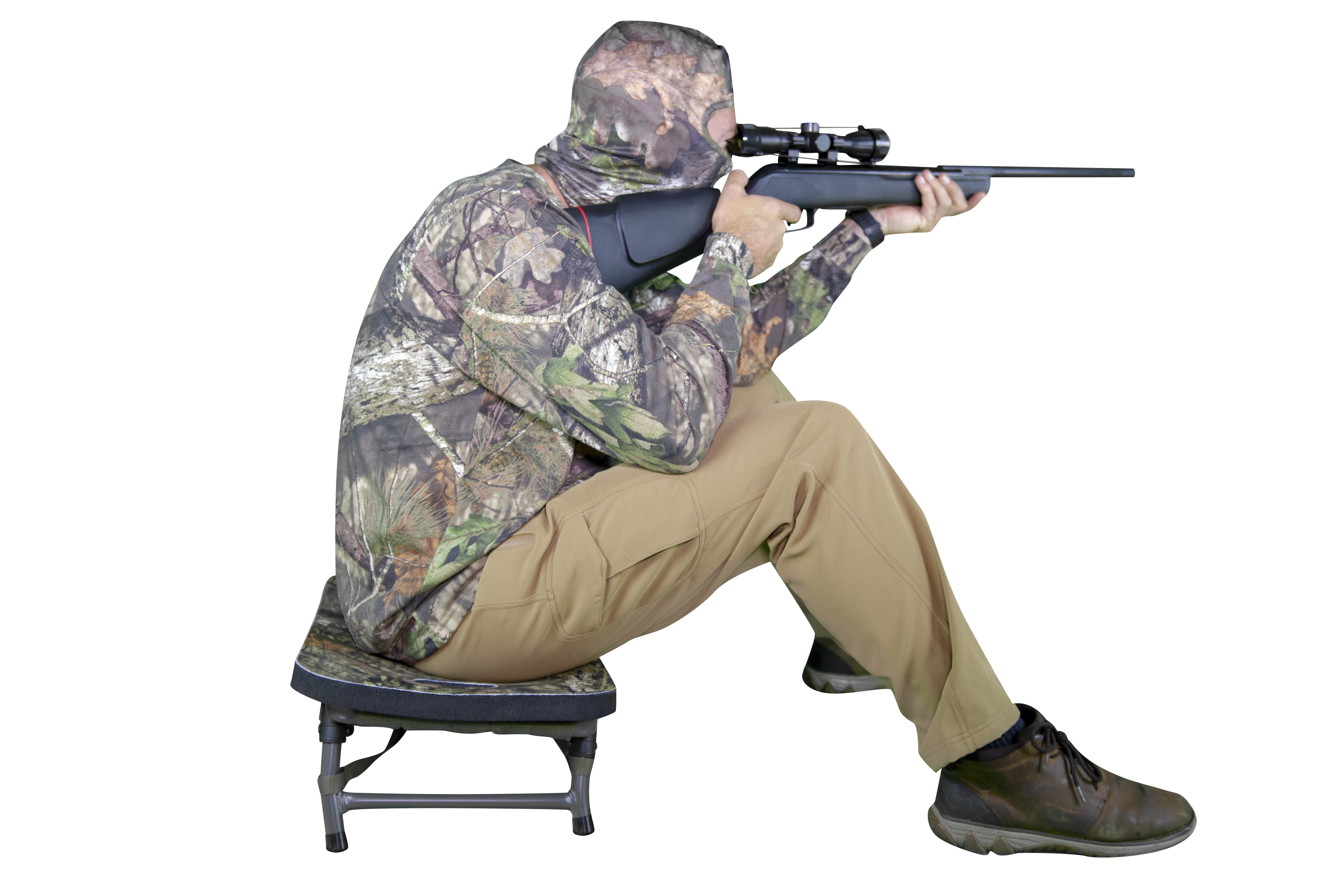 Earth Edge Mossy Oak Camo Tree Stand Cushion, Kneeling Pad and Comfort Cushion for Ground Blinds, 15"x20"x2"