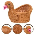 thumbnail image 2 of Forma de pato Canasta tejida de mesa Cesta de frutas Canasta de almacenamiento Canasta de plástico Canasta de plástico, 2 of 5