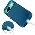 thumbnail image 5 of Petocase for Google Pixel 8A Case,Shockproof Dust/Drop Proof 3-Layer Full Body Protection [Without Screen Protector] Rugged Heavy Duty Cover Case for Google Pixel 8A,Green, 5 of 7