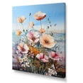 thumbnail image 2 of Designart "Watercolor Blooms Of Beige And Purple Ranunculus I" Flowers Wall Art Prints, 2 of 7