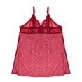 thumbnail image 2 of Babydoll de mesh con detalles de encaje Carnival mod. 3265 color rojo, 2 of 2