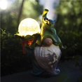 thumbnail image 4 of Injueey Estatua de gnomo, simulación de resina, duradera, resistente a la corrosión, ligera, adorno sin rostro, artesanía, figurita de Decoración del hogar 27x15x12 cm 1, 4 of 6