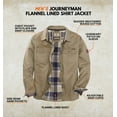 thumbnail image 2 of Legendary Whitetails Men's Journeyman Flannel Lined Shirt Jacket Water Resistant Waxed Cotton, 2 of 7