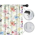 thumbnail image 4 of Blackout Kids Curtains,Pioneer Flower Floral Print Pattern Childrens Insulated Curtains Set Of 2,Bedroom Essentials,Toddler Room Decor 52"x84", 4 of 5