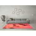 thumbnail image 3 of Ahgly Company Indoor Square Abstract Orange Modern Area Rugs, 5' Square, 3 of 4