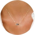 thumbnail image 4 of Elisa Collar Dije de Gema Ovalada Morada para Mujer, Collar de Moda Minimalista Delicado Chapado en Oro de 14K Joyería de Moda Uso Diario Regalo de Cumpleaños, 4 of 4