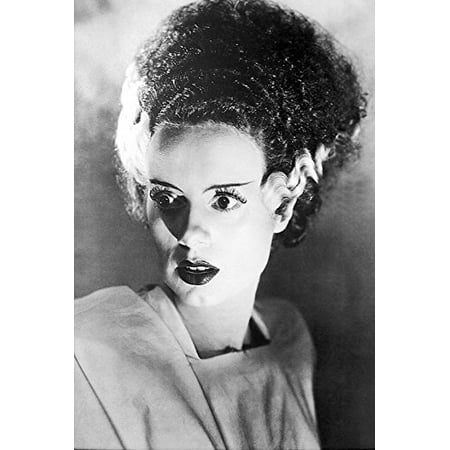 Classic Film Posters Bride of Frankenste 1935 Elsa Lanchester 36x24 Black and White Movie Art Print Poster Photograph Famous Classic Hollywood Film ()
