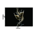 thumbnail image 4 of 30x20 Inch Extra Large Champagne Cups Tempered Glass Splash Guard - Waterproof Kitchen Wall Art, Stain Resistant Modern Backsplash Panel, 4 of 4