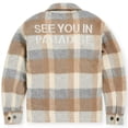 thumbnail image 3 of Jordan Craig KIDS  Boys Flannel Over Shirt With Hood (Khaki), 3 of 7