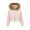 Dark Blue, variant on Womens Cropped Jackets Detachable Faux Fur Collar Hooded Full Zip Tunic Cardigan Casual Stylish Outwear With Pockets (S, White)