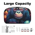 thumbnail image 3 of Monkey Digital Pouch Oxford Cloth Waterproof Storage Bag Collapsible Cable Organizer Wire Cord Holder 5.9x9.44x3.14 in, 3 of 6