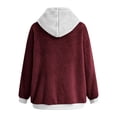 thumbnail image 4 of HAPIMO Rollbacks Womens Fashion Open Front Fuzzy Cardigan Sweaters Batwing Sleeve Lightweight Oversized Loose Knit Sweater Teen Girls Clothes Red XXL, 4 of 5