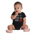 thumbnail image 4 of Happy First 1st Fathers Day Heart Romper Boys or Girls Infant Baby Brisco Brands 12M, 4 of 6