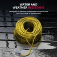 thumbnail image 4 of 10ft Outdoor/Indoor Extension Cord 3-Outlet 12/3 Gauge Extra Heavy Duty 3 Prong SJTW, Waterproof, Flexible Cold-Resistant Long Power Cord,15A 125V 1875W, Yellow by LifeSupplyUSA, 4 of 5