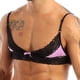 thumbnail image 4 of Sujetador erótico para hombre, lencería Sissy, Bralette de encaje sin aros, Top corto sin forro, tirantes finos ajustables, chaleco Sexy para hombre Gay, 4 of 5
