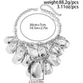 thumbnail image 6 of Irregular Waterdrop Chunky Necklace for Women Geometry Teardrop Pendant Necklace Vintage Choker Necklaces Exaggerate Droplet Chain Collar Adjustable Link Chain, 6 of 6