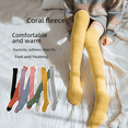 thumbnail image 1 of Calcetines de terciopelo coral, calcetines de suelo sin pelusa, otoño e invierno, nuevos calcetines por encima de la rodilla, calcetines deportivos gruesos y cálidos, 1 of 4