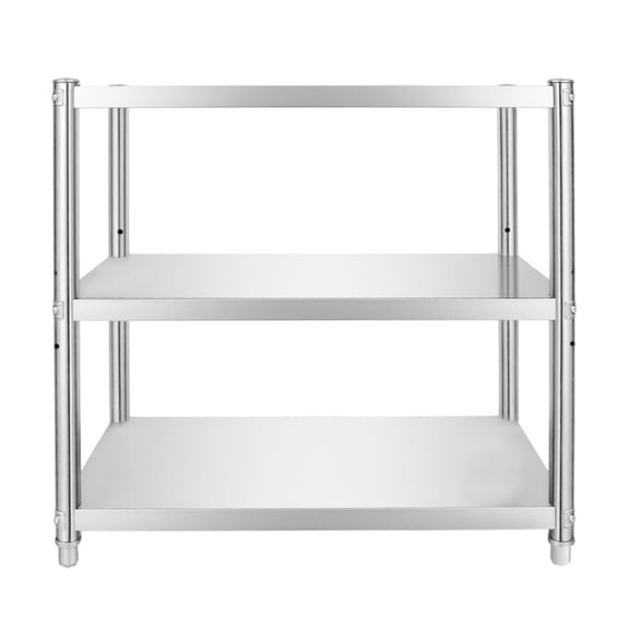 3 Tiers Kitchen Shelf Rack Storage Shelving Rack Organizer Stainless Steel