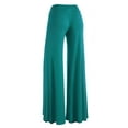 thumbnail image 4 of MBJ WB1104 Womens Wide Leg Palazzo Lounge Pants L JADE, 4 of 4