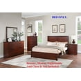 thumbnail image 4 of California King Size Bed 2-Panel Design Headboard Chic Simple Light Tan Finish Wooden Bedroom Furnuiture 1pc Bedframe, 4 of 4