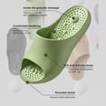 thumbnail image 5 of YOUYEDIAN Slippers for Women Summer House Shoes Fashion Indoor Sandals Cozy Beach Flip Flops (Green), 5 of 9