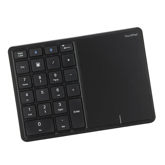 Numeric Keypad with Touch Screen, 2.4G 22 Keys 2 Connection Ways, Lightweight Portable Type C ABS Mini Number Pad, External Keypad Financial Keyboard