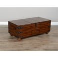 thumbnail image 2 of Pemberly Row 48" Traditional Wood Trunk Coffee Table in Dark Chocolate, 2 of 9