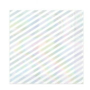 2-Ply Iridescent Stripes Luncheon Napkins - Pack of 12