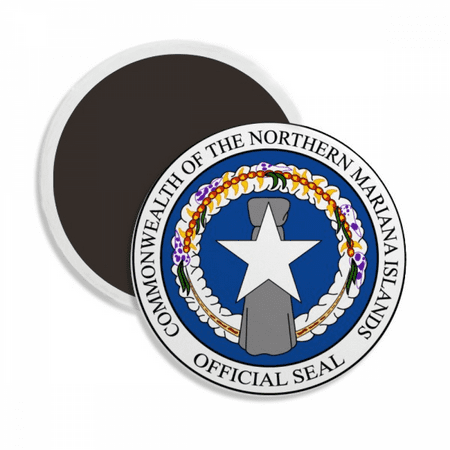 

Northern Mariana Islands National Emblem Round Ceracs Fridge Magnet Keepsake Decoration