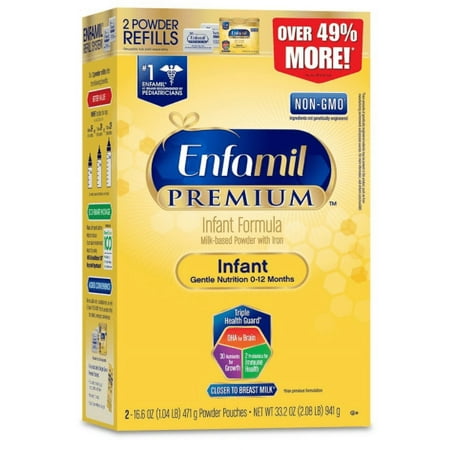 Enfamil Infant baby formula - 33.2 oz Refill Box (Pack of 4)