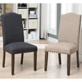 thumbnail image 6 of Furniture of America Joan Upholstered Dining Chairs - Set of 2, Dark Gray, 6 of 7