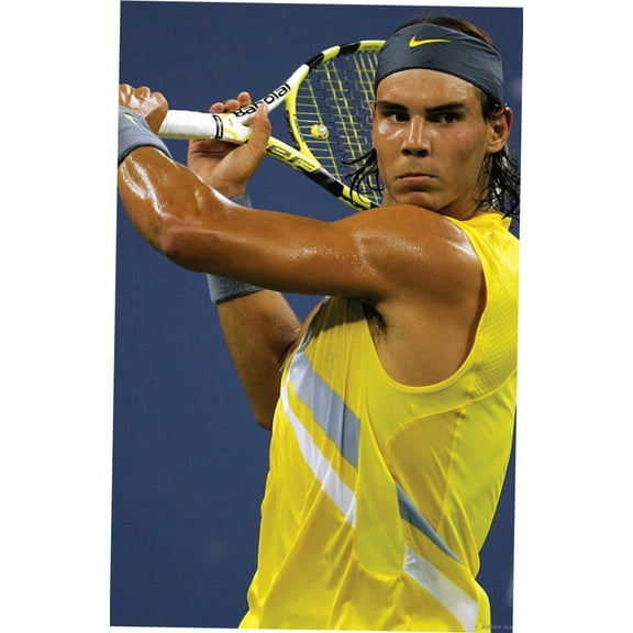 Rafael Nadal Poster 12x16 Art Print on Metal Sign 12in x 16in Multi-Color Square Adults Best Posters