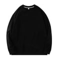 thumbnail image 1 of pstuiky camisa de manga larga para hombre, Sudadera con capucha de cuello redondo para hombre, color liso, holgada, informal, de manga larga, con cuello redondo Tops de talla grande para hombre xl, 1 of 2