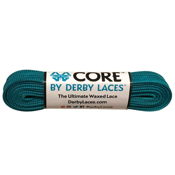 Derby Laces cORE Étroit 6mm Ciré Dentelle pour les Patins à Roulettes, Chaussures et Chaussures Régulières (Tache, 60 Pouces 152 cm)