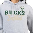 thumbnail image 3 of Women's G-III 4Her by Carl Banks Heather Gray Milwaukee Bucks Graphics Fleece Pullover Hoodie, 3 of 3