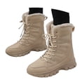 thumbnail image 3 of Women's Boots Winter Boots Insulated Lined Outdoor Cold Weather Thermal Comfortable Traction Sole, 3 of 9