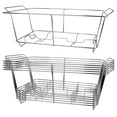 thumbnail image 2 of 6 Pack Chafing Wire Rack Buffet Stand Chrome Frame for Events, Parties, Wedding, & Birthday Party Catering, Full Size Chafing Stand for Dish Serving Trays, Food Warmer Catering Supplies, 2 of 8