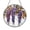 Acrylic 3.5 Inch, variant on Floral Wisteria Branch Glass Suncatcher, Decorative Window Hanging Botanical Art