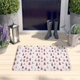 thumbnail image 2 of Pink Christmas Tree Pattern Flannel Non Slip Door Rugs,Washable Door Mats Indoor,Decorative Door Mats,Dirt-Resistant and Absorbent Doormat for Entrance,Bedroom,Kitchen,Bathroom,31.5x17in(80x43cm), 2 of 4