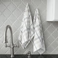 thumbnail image 5 of RITZ Royale Collection 100% Combed Terry Cotton, Oversized Kitchen Towel Set, 2-Pack, Check, Latte, 5 of 6