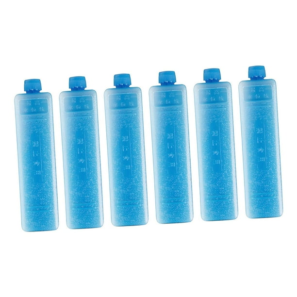 6 bloques de hielo para enfriar bolsas térmicas que permanecen en su lugar por más tiempo. 158 cm x 4 cm x 4 cm