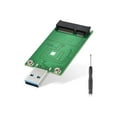 thumbnail image 1 of mSATA Adapter, mSATA to USB 3.0 Adapter, USB mSATA SSD Reader, 50mm Mini SATA Converter as Portable Flash Drive External Hard Drive (No Cable Needed), 1 of 6