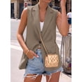 thumbnail image 3 of BTFBM Blazers For Women Spring Button Down Loose Vest Tops For Women Work Business Casual Outfits Summer Fashion, 3 of 9