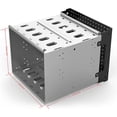 thumbnail image 3 of 1 Set Hard Drive Bracket 3.5 Inch Hard Drive Cage Guide Rail 5-layer Hard Drive Bracket, 3 of 7