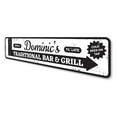 thumbnail image 4 of Traditional Bar & Grill Novelty Sign, Metal Wall Decor - 4x18 inches, 4 of 4