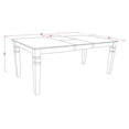 thumbnail image 6 of East West Furniture LGDA5-BLK-13 5 Piece Dining Table Set Contains a Rectangle Wooden Table with Butterfly Leaf and 4 Upholstered Chairs, 42x84 Inch, Black, 6 of 13
